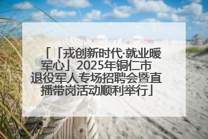 「戎创新时代·就业暖军心」2025年铜仁市退役军人专场招聘会暨直播带岗活动顺利举行