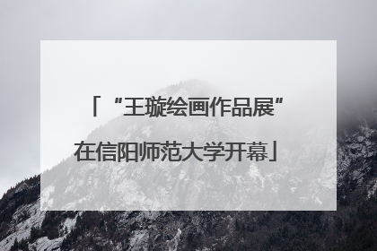 “王璇绘画作品展”在信阳师范大学开幕