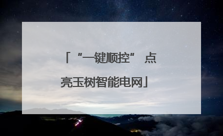 “一键顺控” 点亮玉树智能电网