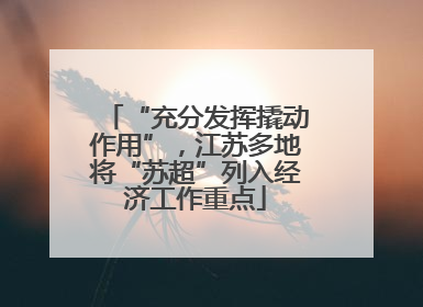 “充分发挥撬动作用”，江苏多地将“苏超”列入经济工作重点