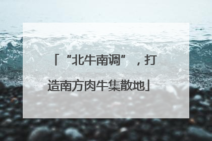 “北牛南调”，打造南方肉牛集散地