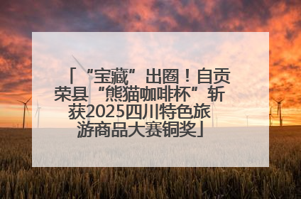 “宝藏”出圈！自贡荣县“熊猫咖啡杯”斩获2025四川特色旅游商品大赛铜奖