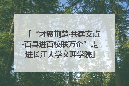 “才聚荆楚·共建支点·百县进百校联万企”走进长江大学文理学院