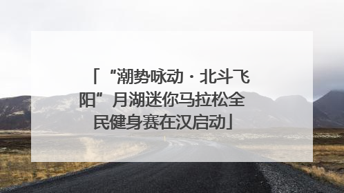 “潮势咏动・北斗飞阳”月湖迷你马拉松全民健身赛在汉启动