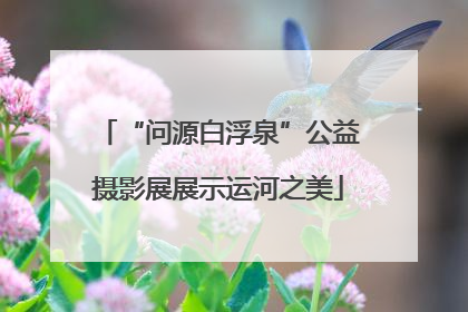 “问源白浮泉”公益摄影展展示运河之美