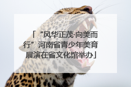 “风华正茂·向美而行”河南省青少年美育展演在省文化馆举办