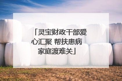 灵宝财政干部爱心汇聚 帮扶患病家庭渡难关