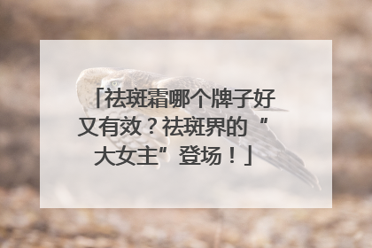 祛斑霜哪个牌子好又有效？祛斑界的“大女主”登场！