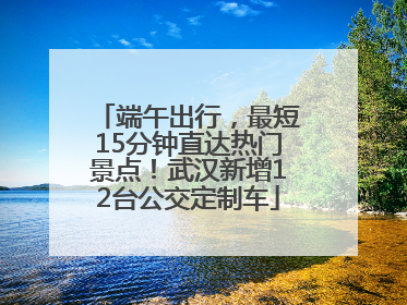 端午出行，最短15分钟直达热门景点！武汉新增12台公交定制车