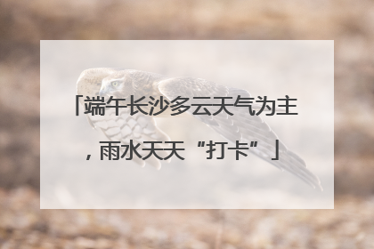 端午长沙多云天气为主，雨水天天“打卡”