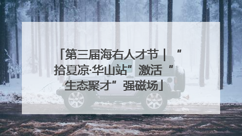 第三届海右人才节｜“拾夏凉·华山站”激活“生态聚才”强磁场