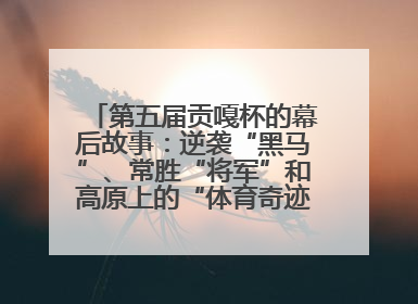 第五届贡嘎杯的幕后故事：逆袭“黑马”、常胜“将军”和高原上的“体育奇迹”丨微纪录