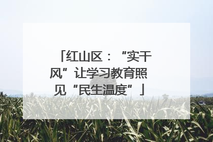 红山区：“实干风”让学习教育照见“民生温度”
