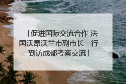 促进国际交流合作 法国沃昂沃兰市副市长一行到访成都考察交流