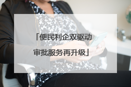 便民利企双驱动 审批服务再升级