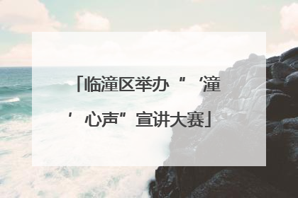 临潼区举办“‘潼’心声”宣讲大赛