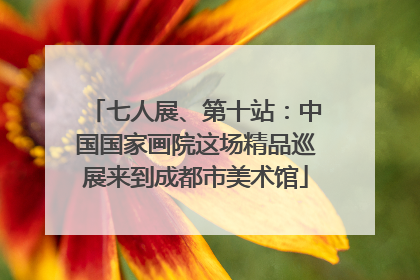 七人展、第十站：中国国家画院这场精品巡展来到成都市美术馆