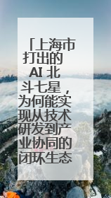 上海市打出的 AI 北斗七星，为何能实现从技术研发到产业协同的闭环生态