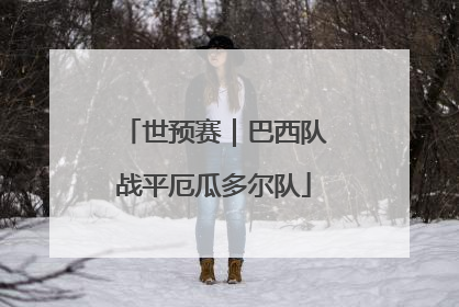 世预赛｜巴西队战平厄瓜多尔队