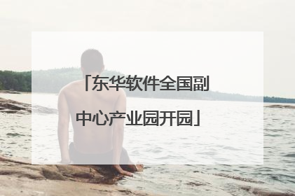 东华软件全国副中心产业园开园