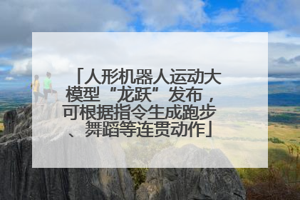 人形机器人运动大模型“龙跃”发布，可根据指令生成跑步、舞蹈等连贯动作