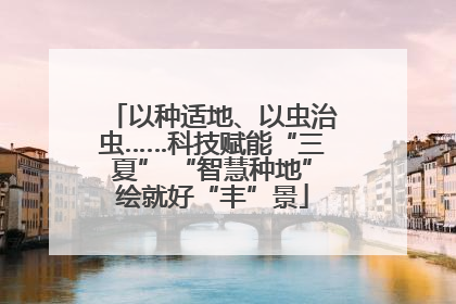 以种适地、以虫治虫……科技赋能“三夏” “智慧种地”绘就好“丰”景