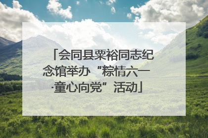 会同县粟裕同志纪念馆举办“粽情六一·童心向党”活动