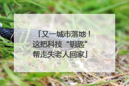 又一城市落地！这把科技“钥匙”帮走失老人回家