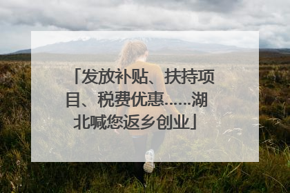 发放补贴、扶持项目、税费优惠……湖北喊您返乡创业