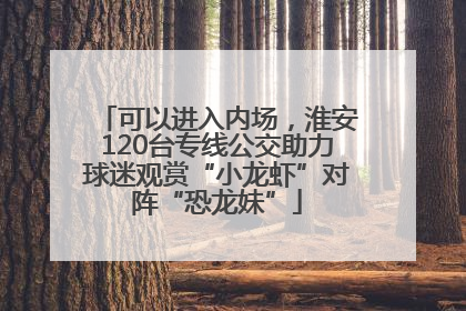 可以进入内场，淮安120台专线公交助力球迷观赏“小龙虾”对阵“恐龙妹”