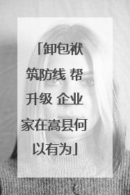 卸包袱 筑防线 帮升级 企业家在嵩县何以有为