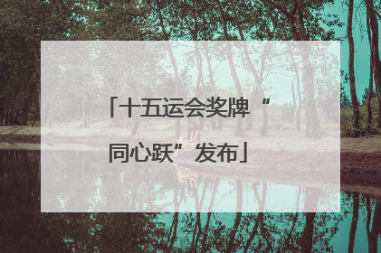 十五运会奖牌“同心跃”发布