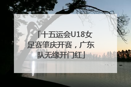 十五运会U18女足赛肇庆开赛，广东队无缘开门红