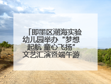 即墨区潮海实验幼儿园举办“梦想起航 童心飞扬”文艺汇演暨端午游园会活动