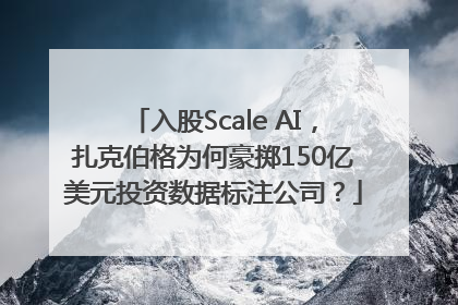 入股Scale AI，扎克伯格为何豪掷150亿美元投资数据标注公司？