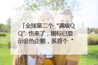 全球第二个“满级QQ”也来了，图标已显示金色企鹅，系首个“满级QQ”的小号