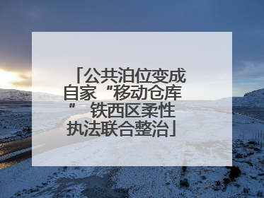 公共泊位变成自家“移动仓库” 铁西区柔性执法联合整治