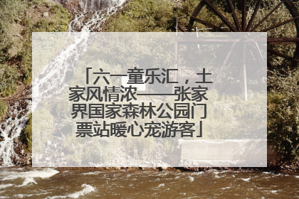 六一童乐汇，土家风情浓——张家界国家森林公园门票站暖心宠游客