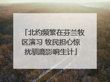 北约频繁在芬兰牧区演习 牧民担心惊扰驯鹿影响生计