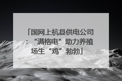 国网上杭县供电公司：“满格电”助力养殖场生“鸡”勃勃