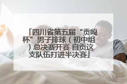 四川省第五届“贡嘎杯”男子排球（初中组）总决赛开赛 自贡这支队伍打进半决赛