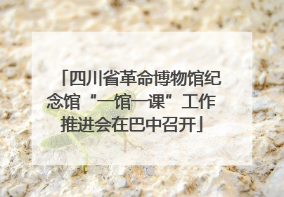 四川省革命博物馆纪念馆“一馆一课”工作推进会在巴中召开