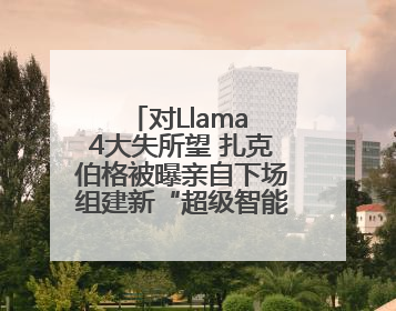 对Llama 4大失所望 扎克伯格被曝亲自下场组建新“超级智能”团队