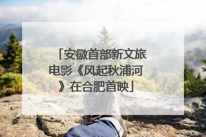 安徽首部新文旅电影《风起秋浦河》在合肥首映