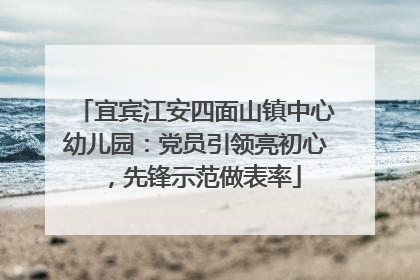宜宾江安四面山镇中心幼儿园：党员引领亮初心，先锋示范做表率