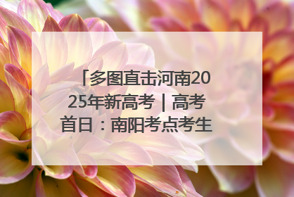 多图直击河南2025年新高考｜高考首日：南阳考点考生信心满满迎战