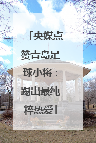 央媒点赞青岛足球小将：踢出最纯粹热爱