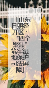 山东日照经开区：“四个聚焦”筑牢湿地保护司法屏障