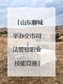 山东聊城举办全市司法警察职业技能竞赛