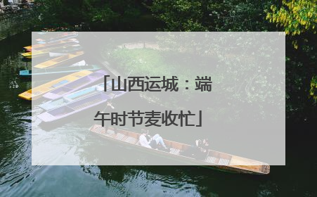 山西运城：端午时节麦收忙